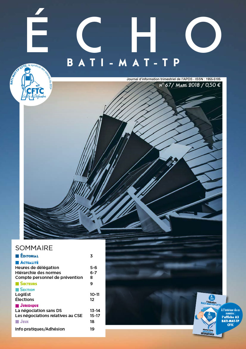 Magazine ECHO 67 - BATI-MAT-TP CFTC