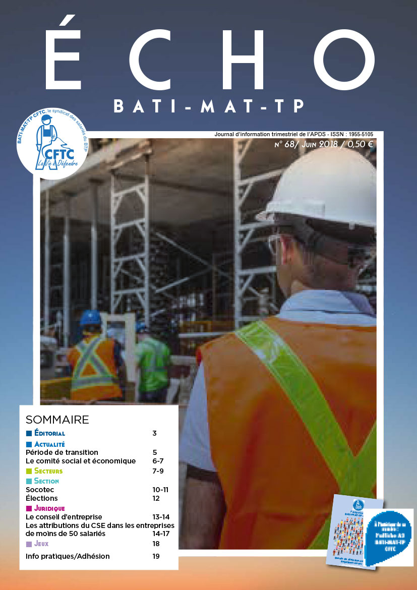 Magazine ECHO 68 - BATI-MAT-TP CFTC