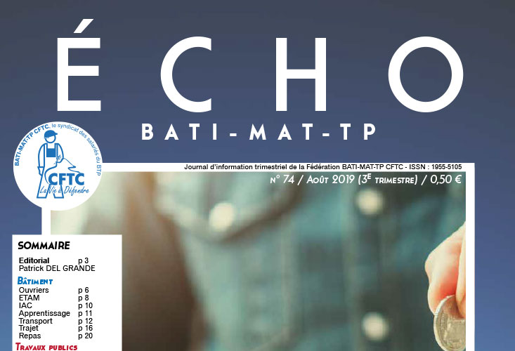 Magazine ECHO 74 - BATI-MAT-TP CFTC