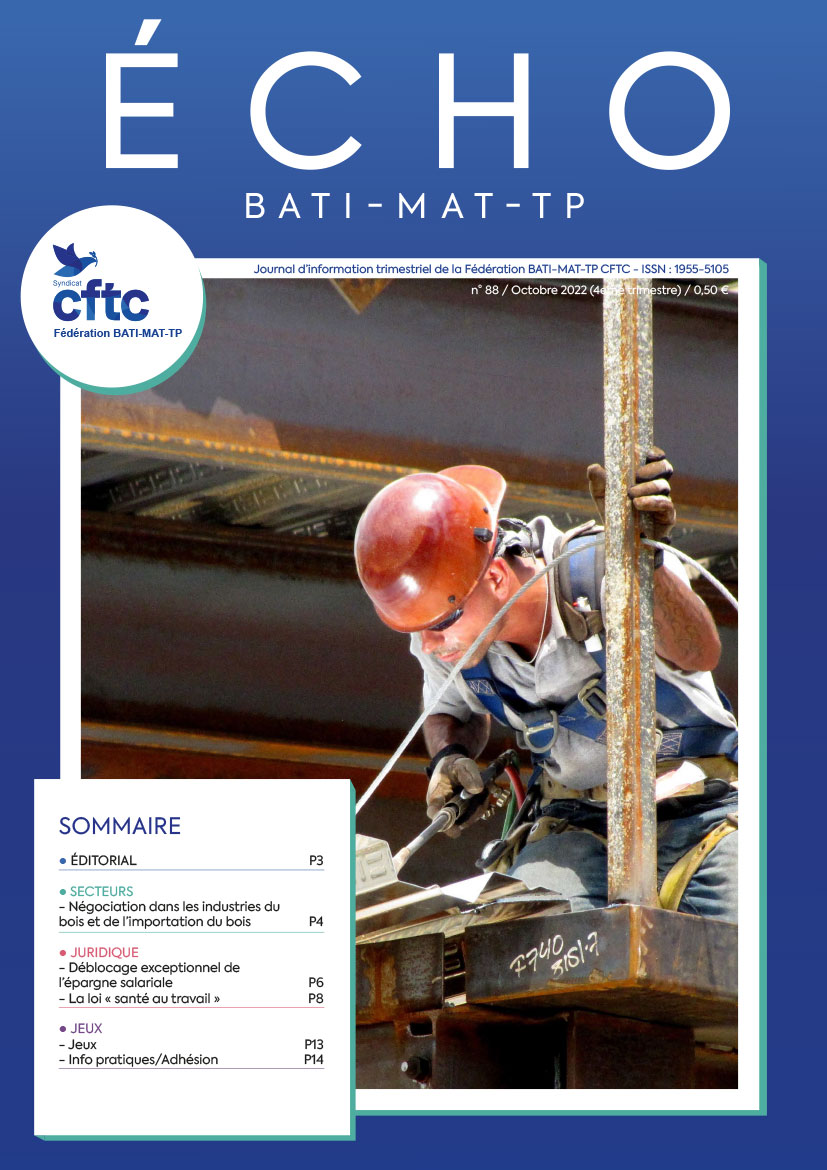 Magazine ECHO 88 - BATI-MAT-TP CFTC