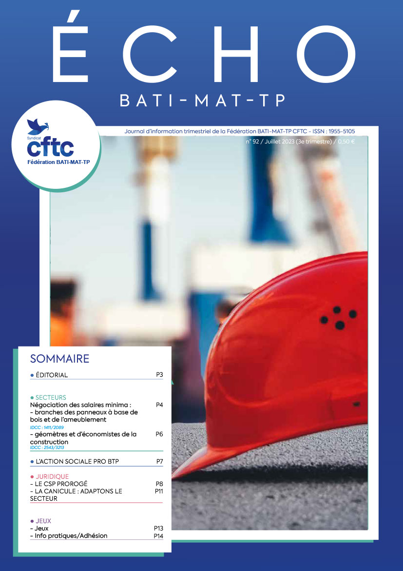 Magazine ECHO 92 - BATI-MAT-TP CFTC