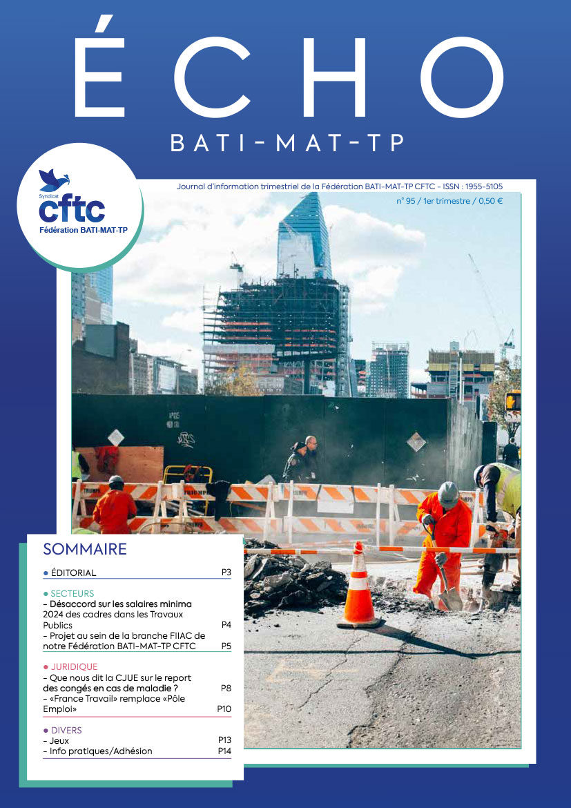 Magazine ECHO 95 - BATI-MAT-TP CFTC