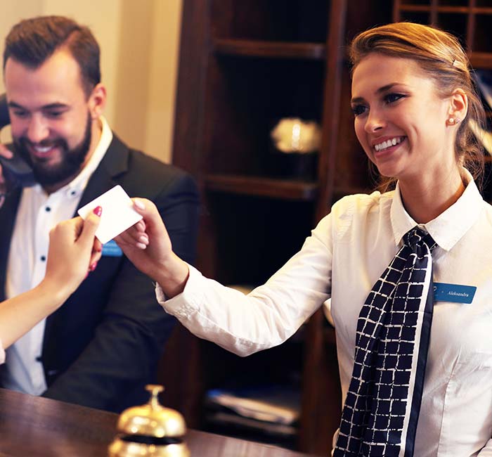 Accueil hôtelier dans un séjour PRO BTP Vacances pour les salariés du BTP